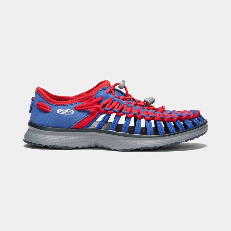 Sandalias Keen Uneek O2 Para Mujer Azules/Rojos - Sandalias Keen Mexico (296731-COY)